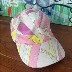 EMILIO PUCCI MARMO-PRINT BASEBALL HAT